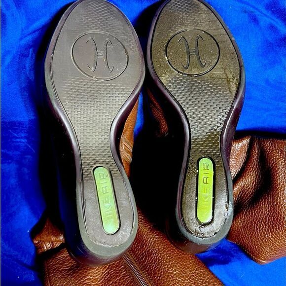 Cole Haan- Nikeair- Vintage Brown Leather Boots- Knee High - Picture 9 of 11